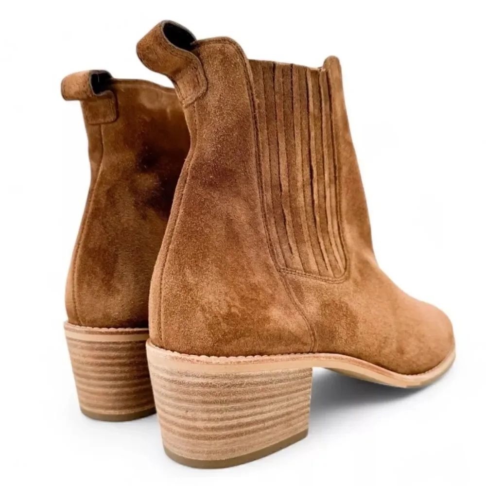 NWT PAUL GREEN SANTE BOOTIE SOFT SUEDE ZIP UP 4.5 US 7